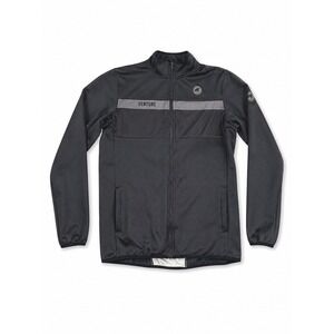 Pactimo Venture Mens XL Cycling Jacket‎ Full Zip Black Charcoal Fleece Lined